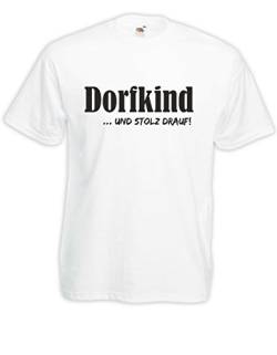 T-Shirt - Dorfkind (Weiß, L) von Textilhandel Hering