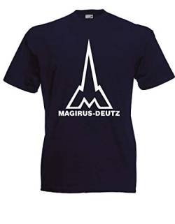 T-Shirt - Magirus-Deutz (Navy, XXL) von Textilhandel Hering