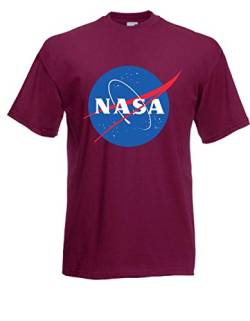 T-Shirt - NASA Logo (Bordeaux, S) von Textilhandel Hering