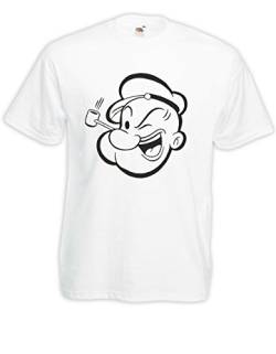 T-Shirt - Popeye (Weiß, L) von Textilhandel Hering