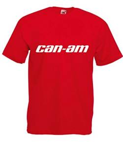 T-Shirt - can-am (Rot, L) von Textilhandel Hering