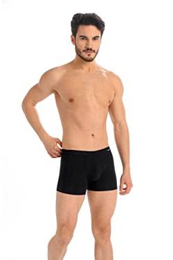 Teyli Boxershorts Herren Baumwolle - Komfortable Unterhosen für Männer - Klassische Herren Boxershorts für den Alltag - Bequeme Unterwäsche für Herren - Stilvolle Unterhosen für Herren Schwarz 2XL von Teyli