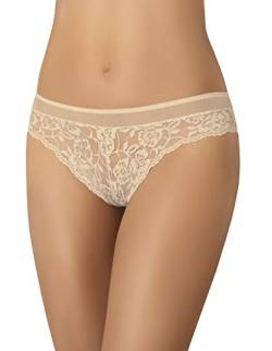 Teyli Brasilianer Unterwäsche Frauen Pantys Damen - Slips Damen-Unterhosen Damen Unterwäsche - Frauen Unterwäsche Pantys Damen Slips mit Spitze Verziert Beige M von Teyli