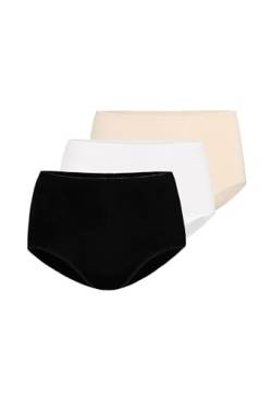 Teyli Damen 3er Pack Slips aus Hochwertiger Baumwolle - Damen-Unterhosen - Damen Unterwäsche - Unterwäsche Pantys Damen Slips - Unterwäsche Frauen Pantys Mehrfarbig 2XL von Teyli