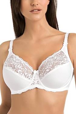 Teyli Damen BH - Minimizer BH mit Bügel - BH Grosse Grössen - BH Große Brüste - Komfort Starker Halt BH - Damen Bügel Minimizer - Damen BHS Frauen Bra Weiß 85D von Teyli