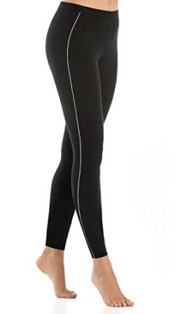 Teyli Damen Baumwolle Hohe Taille Leggings Athletico Schwarz S von Teyli