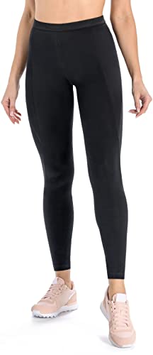 Teyli Damen Baumwolle Push Up Leggings Schwarz 4XL von Teyli