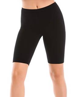 Teyli Damen Leggings Baumwolle Classic Damenbekleidung Velo Schwarz L von Teyli