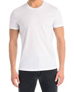 Teyli T Shirt Herren Baumwolle - Herren T Shirt mit Stilvollem Design - Tshirt Herren Ideal für Freizeit, Sport und Alltag - T-Shirt Herren Weiß M von Teyli