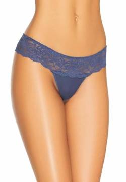 Teyli Tanga Damen Tanga String aus Spitze Comfo - String Tanga Damen String Damen - String Tanga Damen Sexy Dessous - Strings Damen Sexy Blau L von Teyli