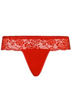 Teyli Tanga Damen Tanga String aus Spitze Comfo - String Tanga Damen String Damen - String Tanga Damen Sexy Dessous - Strings Damen Sexy Red L von Teyli