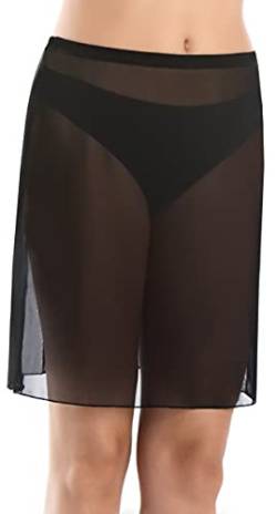 Teyli Unterrock Damen Petticoat Unterrock - Aus hochwertigem Transparentem Mesh - Petticoat Kleid Angenehm für den Körper Schwarz XXXL von Teyli