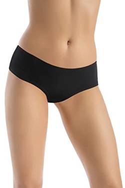 Teyli Unterwäsche Frauen Pantys Damen Bambusslip Schwartz - Slips Damen-Unterhosen Damen Unterwäsche - Frauen Unterwäsche Pantys Damen Slips Bambus Anti Allergisch Schwarz 3XL von Teyli