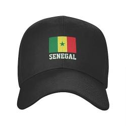 Baseballkappe Snapback Sonnenhut Klassische Senegal Flagge Baseballkappe für Damen und Herren atmungsaktiv senegalesischer stolzer Papa Sonnenschutz Snapback Kappen Hip Hop Geburtstagsgeschenk von TeysHa