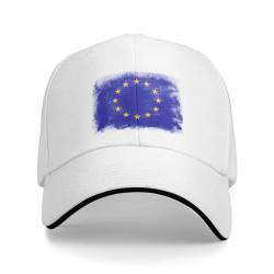 TeysHa Baseballkappe Snapback Sonnenhut Flagge der Europäischen Union EU Baseball Cap Sonnenschutzhut Kapuzenhut Herren Damen Männer Frauen von TeysHa