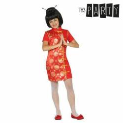 Kostüm für Kinder Chinesin Rot - 5-6 Jahre von Th3 Party