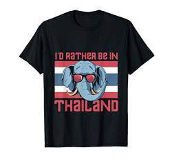 Lustiges Geschenk Elefant Thailändische Flagge Thailand T-Shirt von Thailand Thailändische Flagge Thai Food