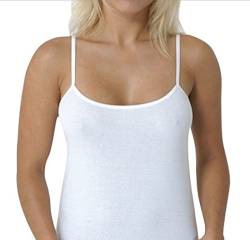 4 Damen Unterhemd ohne Spitze - Träger, Groesse: 36-38 von The Bakis
