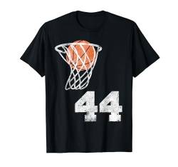 Vintage Basketball Trikot Nummer 44 Spieler Nummer T-Shirt von The Basketball Jersey Number Shirts