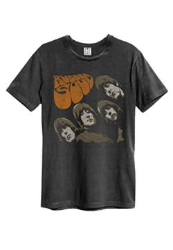 Amplified The Beatles Rubber Soul Charcoal T-Shirt (XL) von The Beatles