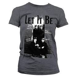 Offizielles Lizenzprodukt Beatles - Let It Be Damen T-Shirt (Dunkel Heather), Small von The Beatles