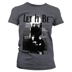 Offizielles Lizenzprodukt Beatles - Let It Be Damen T-Shirt (Dunkel Heather), XX-Large von The Beatles
