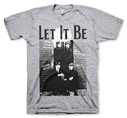 Offizielles Lizenzprodukt Beatles - Let It Be Herren T-Shirt (H.Grau), Medium von The Beatles