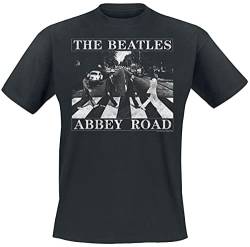 The Beatles Abbey Road Distressed Männer T-Shirt schwarz XL 100% Baumwolle Band-Merch, Bands von The Beatles