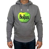 The Beatles Kapuzensweatshirt Beatles, Hoodie, "Apple",Grau, Herren (Stück, 1-tlg., Stück) mit Frontprint von The Beatles