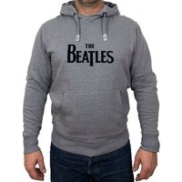 The Beatles Kapuzensweatshirt Beatles, Hoodie, "Logo", Grau, Herren (Stück, 1-tlg., Stück) mit Frontprint von The Beatles