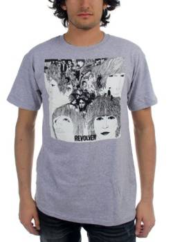 The Beatles - Revolver Herren T-Shirt, Large, Heather Grey von The Beatles