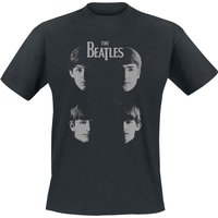 The Beatles T-Shirt - Shadow Faces - S bis 3XL - für Männer - Größe L - schwarz  - Lizenziertes Merchandise! von The Beatles