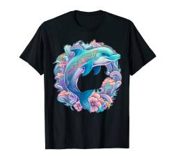 Oster-festliche Illustration mit bezauberndem Delfin-Kunstwerk T-Shirt von The Beautiful Easter Animal Art Shop