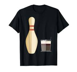 Big Lebowski Bowling Pin Glass Of Whiskey T-Shirt von The Big Lebowski
