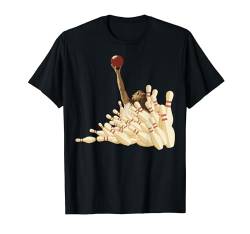 The Big Lebowski Bowling Pins Portrait T-Shirt von The Big Lebowski