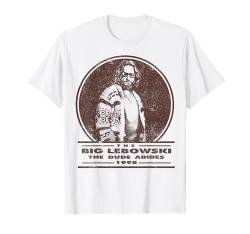 The Big Lebowski The Dude Abides 1998 Circle Portrait T-Shirt von The Big Lebowski