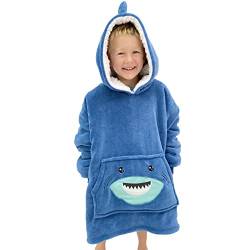 Decke Hoodie für Kinder - Niedlich Tier Kuscheln Hoodie Kinder 5-10 Jahre - Weiche & Warme Kinder Hoodie Decke - Kapuzendecke Kinder - Übergroße Decke Hoodie Kinder - Decke Hoodie für Mädchen & Jungen von The Big Softy