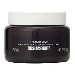 The Body Shop Fresh Raspberry Gel Körperpeeling vegan Fruchtig, breiige Textur glättendes, erweichendes Peeling 250ml von The Body Shop