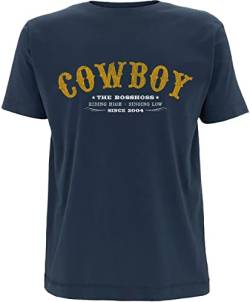 The BossHoss Vintage Cowboy Shirt Unisex T-Shirt blau M von The BossHoss