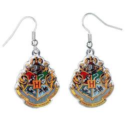 Harry Potter Ohrringe Hogwarts Wappen Länge 4,5cm Schmuck verzinkt von The Carat Shop