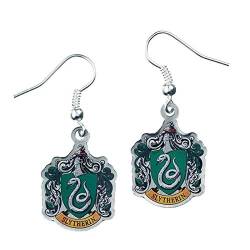 Ohrringe, Motiv: Harry Potter, Schmuck, Slytherin-Wappen von The Carat Shop