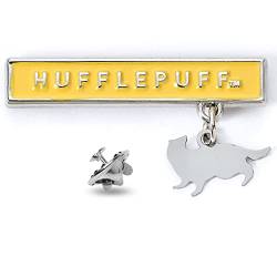THE CARAT SHOP Unisex Kinder Offizieller Harry Potter Hufflepuff-Bar-Anstecker, Silver von The Carat Shop