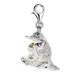 The Carat Shop Fantastische Tiere Sterling Silber Niffler Clip auf Charm mit Swarovski-Kristallen von The Carat Shop