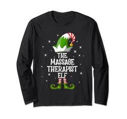 Ich bin der Massagetherapeut Elf Family Matching Christmas Langarmshirt von The Christmas Elf Family Holiday I'm The Elf