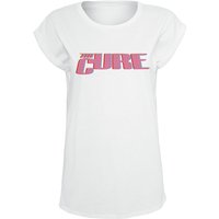 The Cure T-Shirt - Pink Logo - S bis XL - für Damen - Größe M - weiß  - Lizenziertes Merchandise! von The Cure