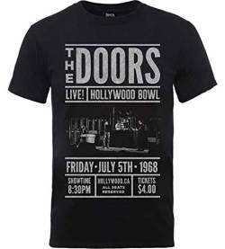 The Doors 'Hollywood Bowl 1968' (Black) T-Shirt (Large) von The Doors