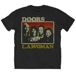 The Doors LA Woman T-Shirt für Erwachsene, Unisex, Schwarz , L von The Doors