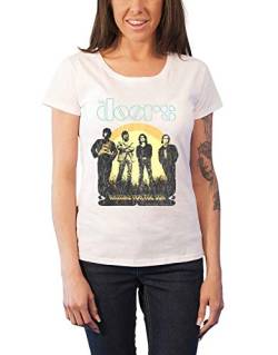 The Doors T Shirt Damen Waiting for The Sun Nue offiziell Weiß Skinny fit L von The Doors