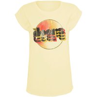 The Doors T-Shirt - Repetitive Logo - S bis L - für Damen - Größe M - hellgelb  - Lizenziertes Merchandise! von The Doors
