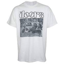 The Doors Unisex-Erwachsene Casual Fit T-Shirt, Weiß, X-Groß von The Doors